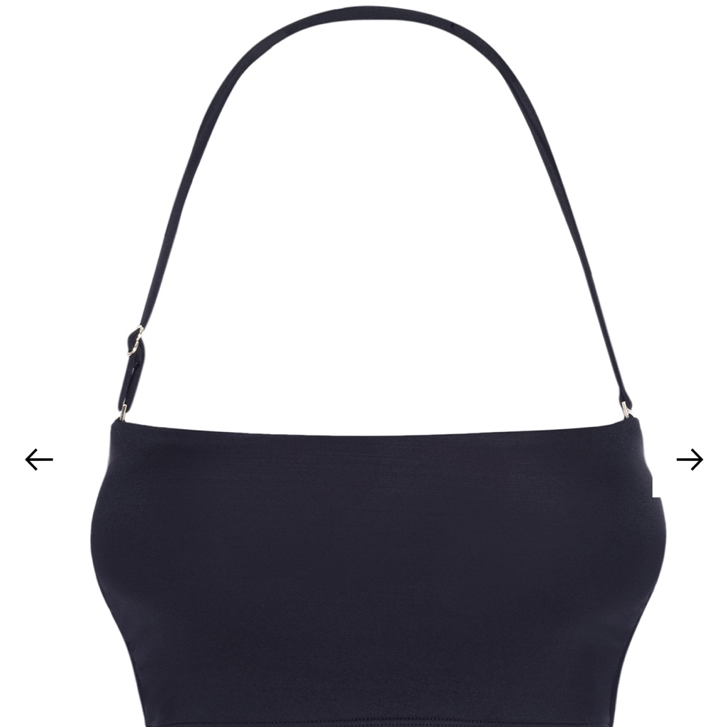 Monday Swimwear Black Bandeau Bikini Top